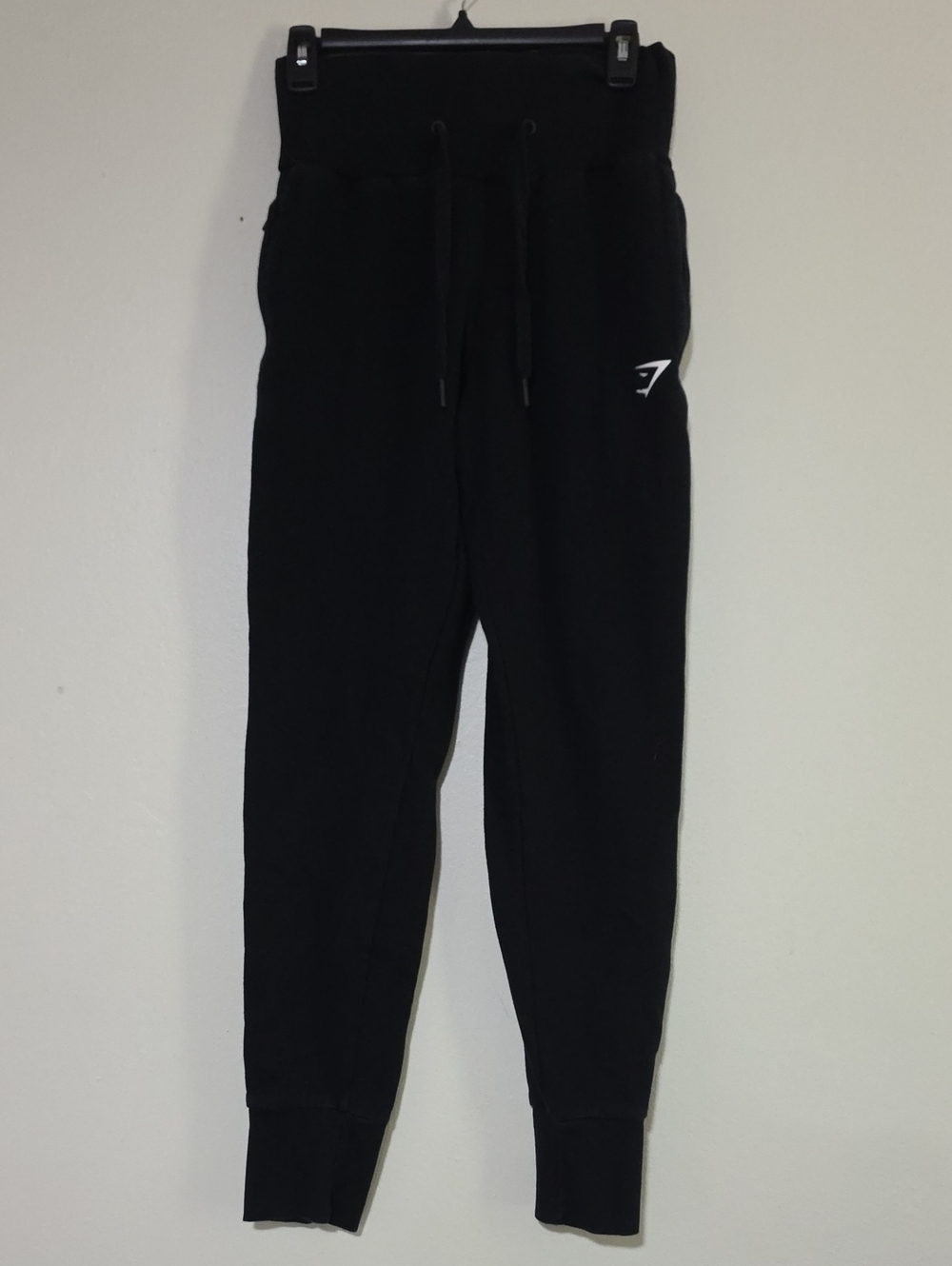 Gymshark Black Women's Tapered Joggers with Logo